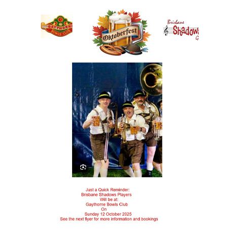 Oktoberfest on Sunday 12 October